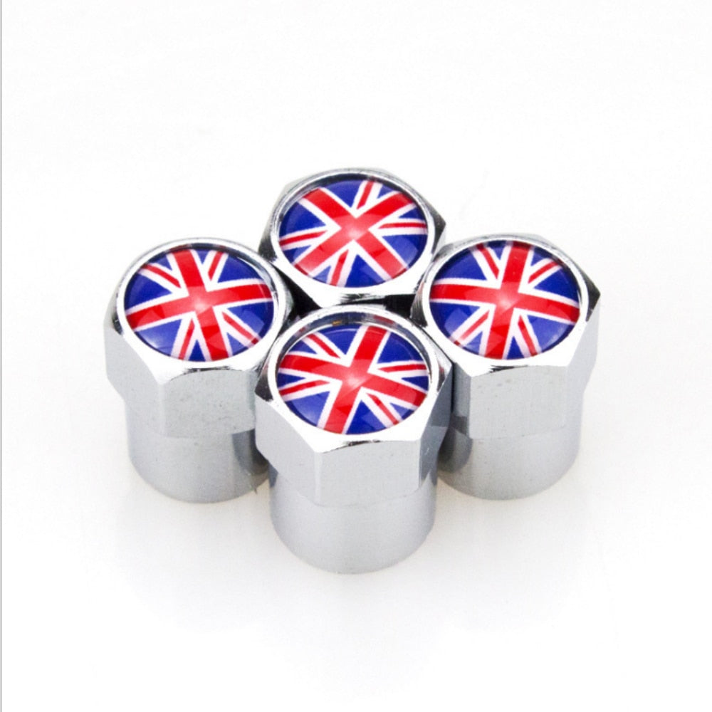 Wheel Tire Valve Caps Covers Logo Car Decoration Accessories for MINI Cooper 4 X Metal