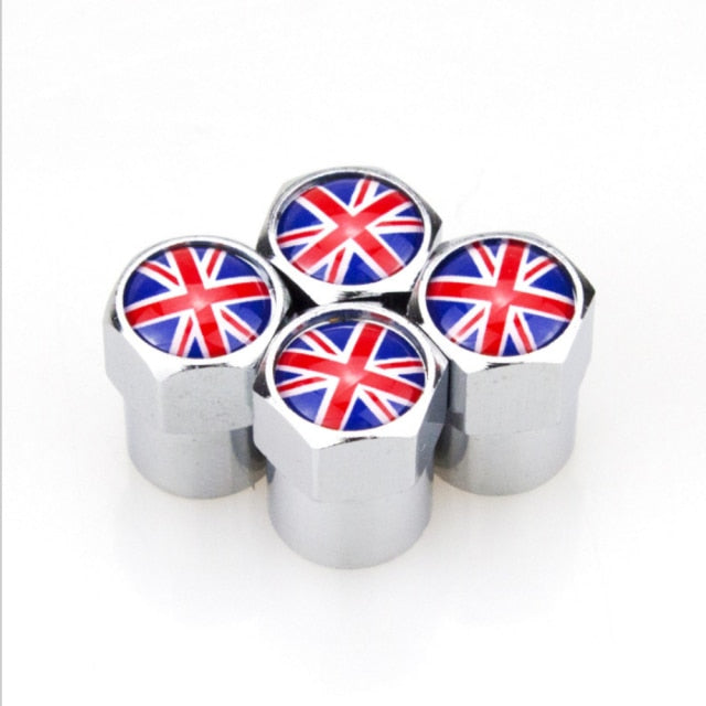 Wheel Tire Valve Caps Covers Logo Car Decoration Accessories for MINI Cooper 4 X Metal