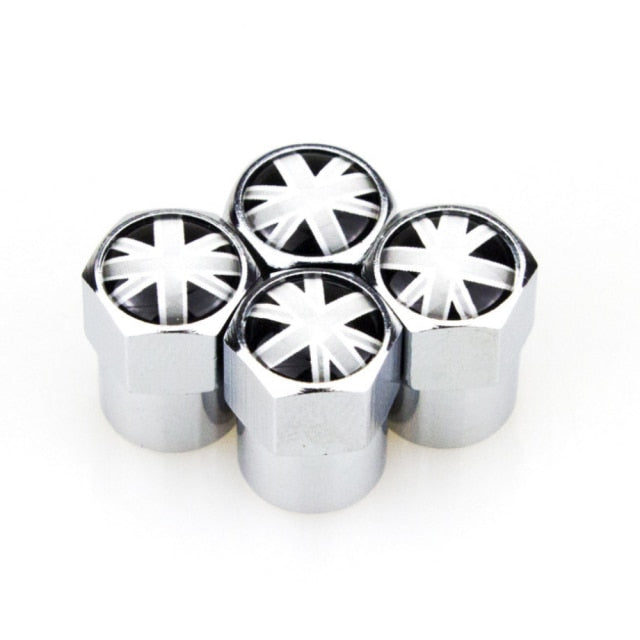 Wheel Tire Valve Caps Covers Logo Car Decoration Accessories for MINI Cooper 4 X Metal
