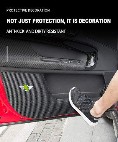 Anti Dirty Carbon Fiber Stickers Protective Film for Mini Cooper Car-styling Accessories Sticker