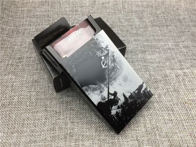 Cigarette Case Ultra Thin Aluminium Alloy Slide Cigarette Box Smoke Laser Engraved