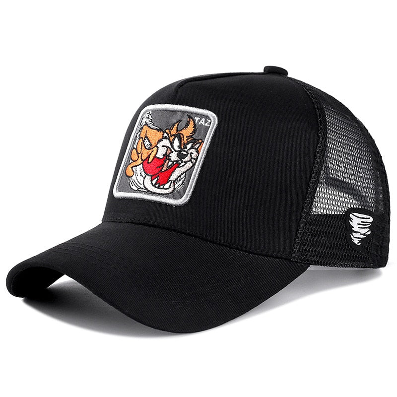 anime cartoon cotton baseball cap men women hip hop dad mesh hat