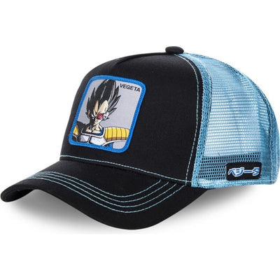 anime cartoon cotton baseball cap men women hip hop dad mesh hat vegeta blue