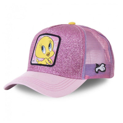 anime cartoon cotton baseball cap men women hip hop dad mesh hat titi pink