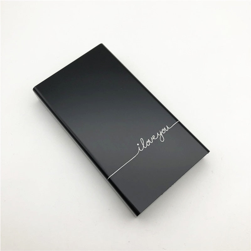 aluminium alloy black cigarette case for girl boy 20 metal cigarette boxes