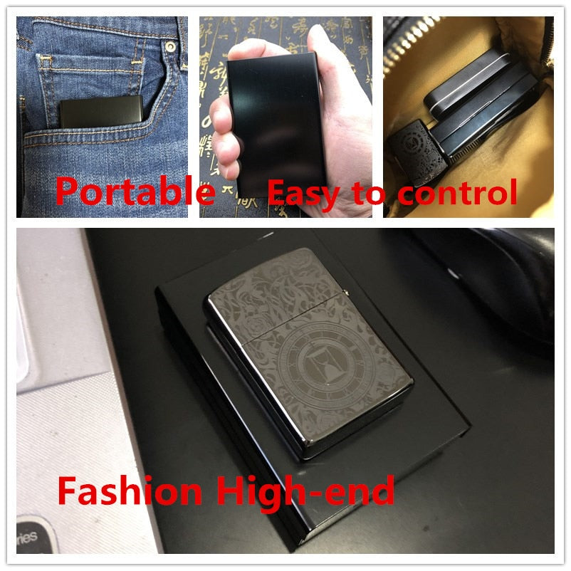 aluminium alloy black cigarette case for girl boy 20 metal cigarette boxes