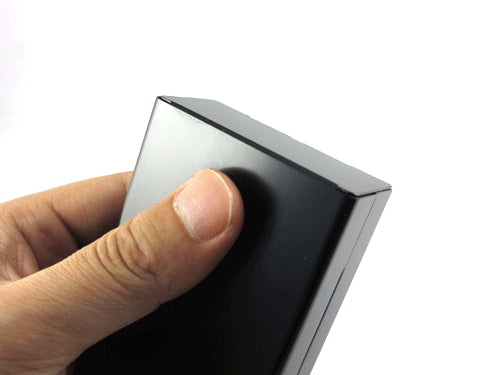 aluminium alloy black cigarette case for girl boy 20 metal cigarette boxes