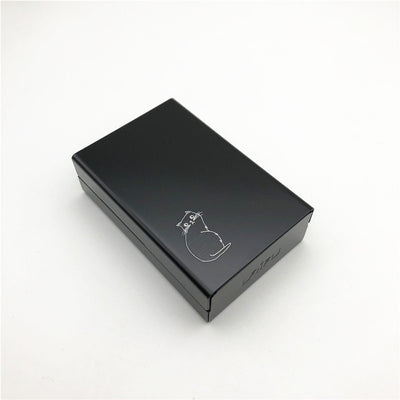 aluminium alloy black cigarette case for girl boy 20 metal cigarette boxes