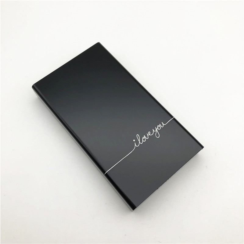 aluminium alloy black cigarette case for girl boy 20 metal cigarette boxes