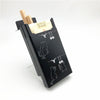 aluminium alloy black cigarette case for girl boy 20 metal cigarette boxes