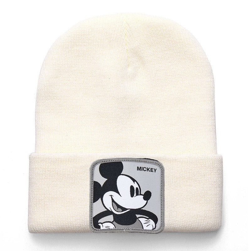 Anime Cartoon Cotton Casual Beanies for Men Women Warm Knitted Winter Hat Fashion Solid