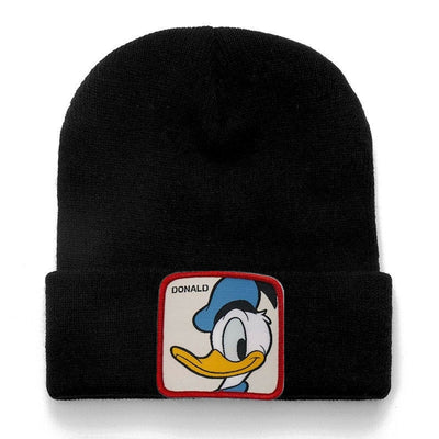 Anime Cartoon Cotton Casual Beanies for Men Women Warm Knitted Winter Hat Fashion Solid