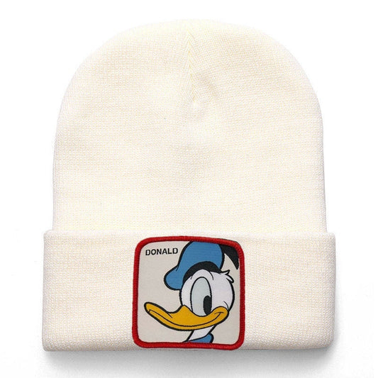 Anime Cartoon Cotton Casual Beanies for Men Women Warm Knitted Winter Hat Fashion Solid