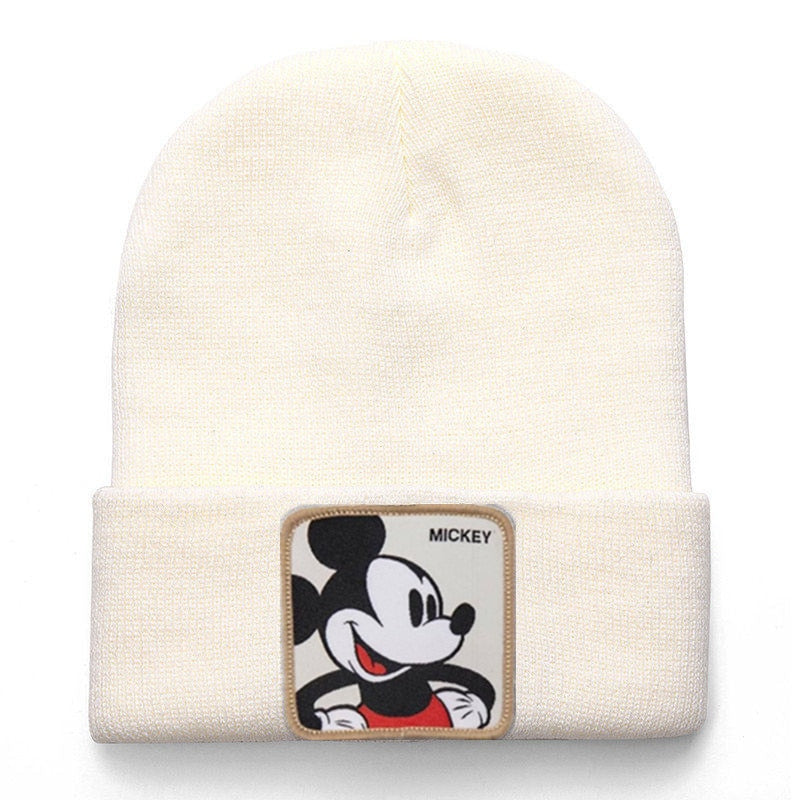 Anime Cartoon Cotton Casual Beanies for Men Women Warm Knitted Winter Hat Fashion Solid