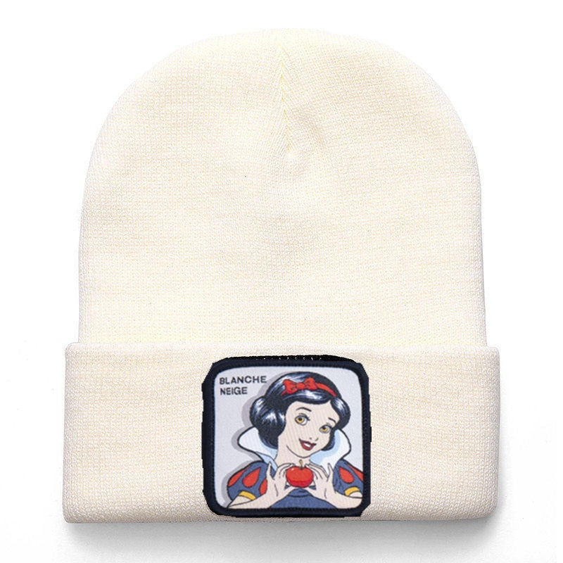 Anime Cartoon Cotton Casual Beanies for Men Women Warm Knitted Winter Hat Fashion Solid