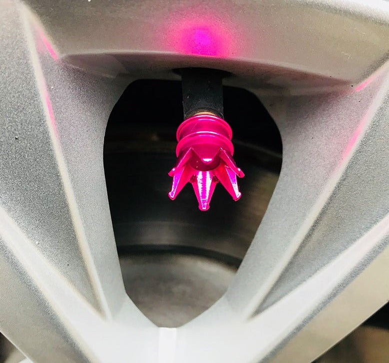 4pcs new arrive colorful aluminum crown car tire valve stem caps wheel car valve cap