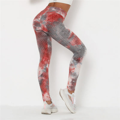 Heart Shape Leggings Women High Waist Pants Patchwork Printed Leggins Big Size High Elastic Fitness Leggings