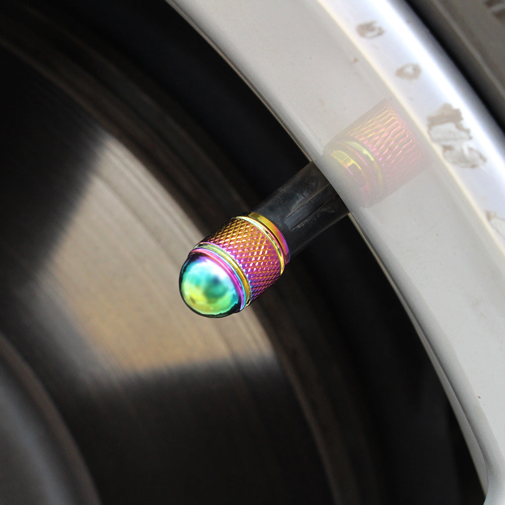 4pcs/set multicolor car moto bike tire wheel valve cap dust cover car tire valve stem caps car styling