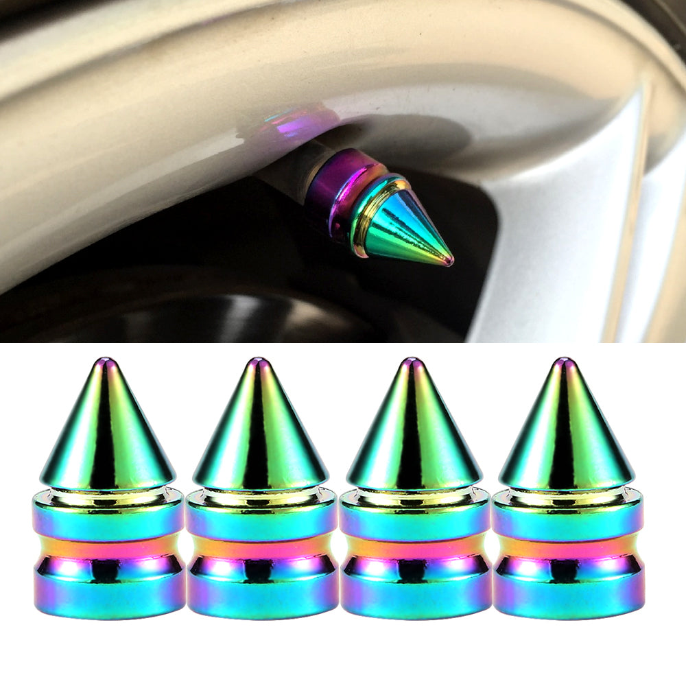 4pcs/set multicolor car moto bike tire wheel valve cap dust cover car tire valve stem caps car styling