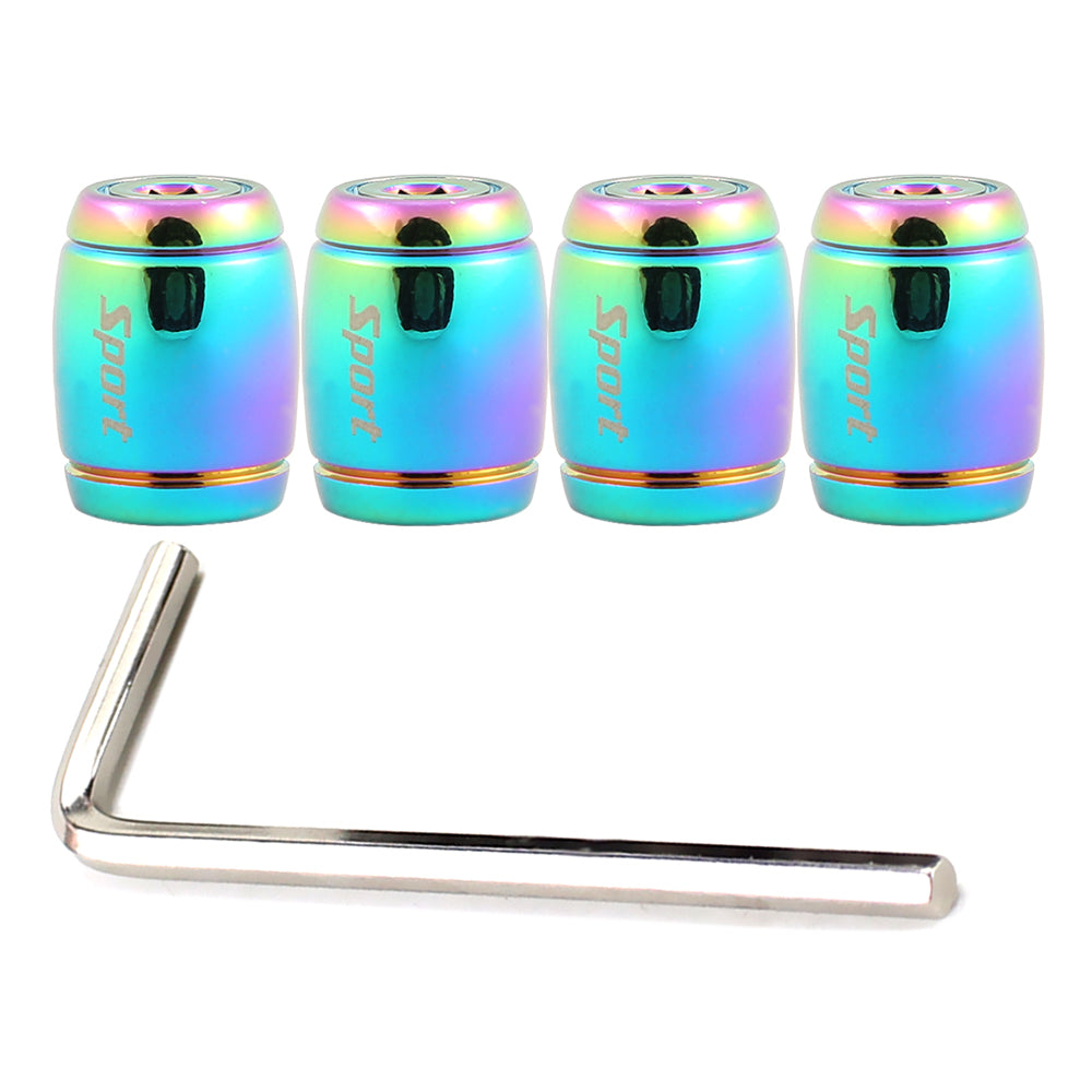 4pcs/set multicolor car moto bike tire wheel valve cap dust cover car tire valve stem caps car styling 12