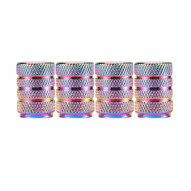 4pcs/set multicolor car moto bike tire wheel valve cap dust cover car tire valve stem caps car styling 6