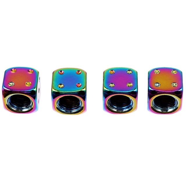 4pcs/set multicolor car moto bike tire wheel valve cap dust cover car tire valve stem caps car styling 10