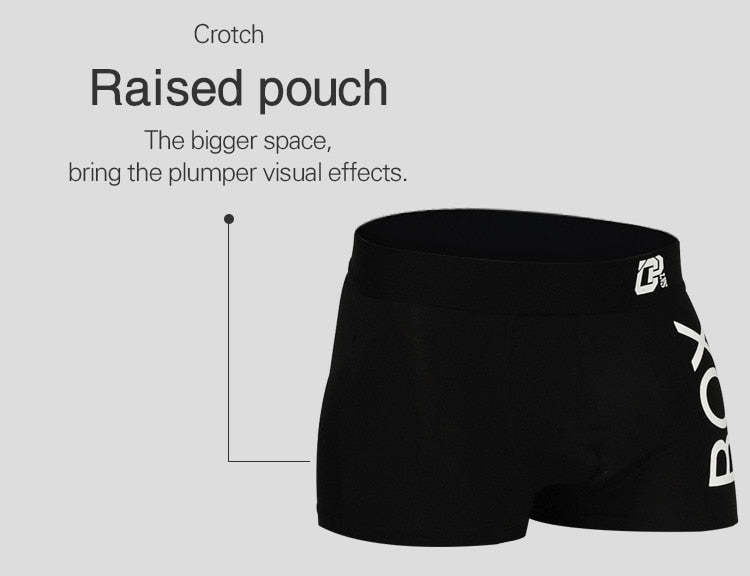 Boxer Sexy Underwear soft long boxershorts Cotton soft Underpants Male Panties 3D Pouch