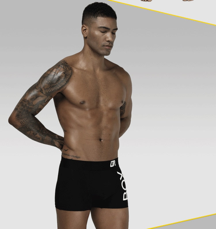 Boxer Sexy Underwear soft long boxershorts Cotton soft Underpants Male Panties 3D Pouch