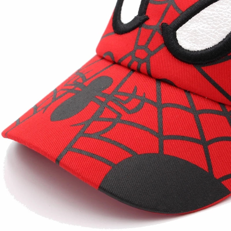 Anime Cartoon Children Baseball Cap Spider Embroidery Snapback Caps Cotton Hip Hop Hat Adjustable Kid Outdoor