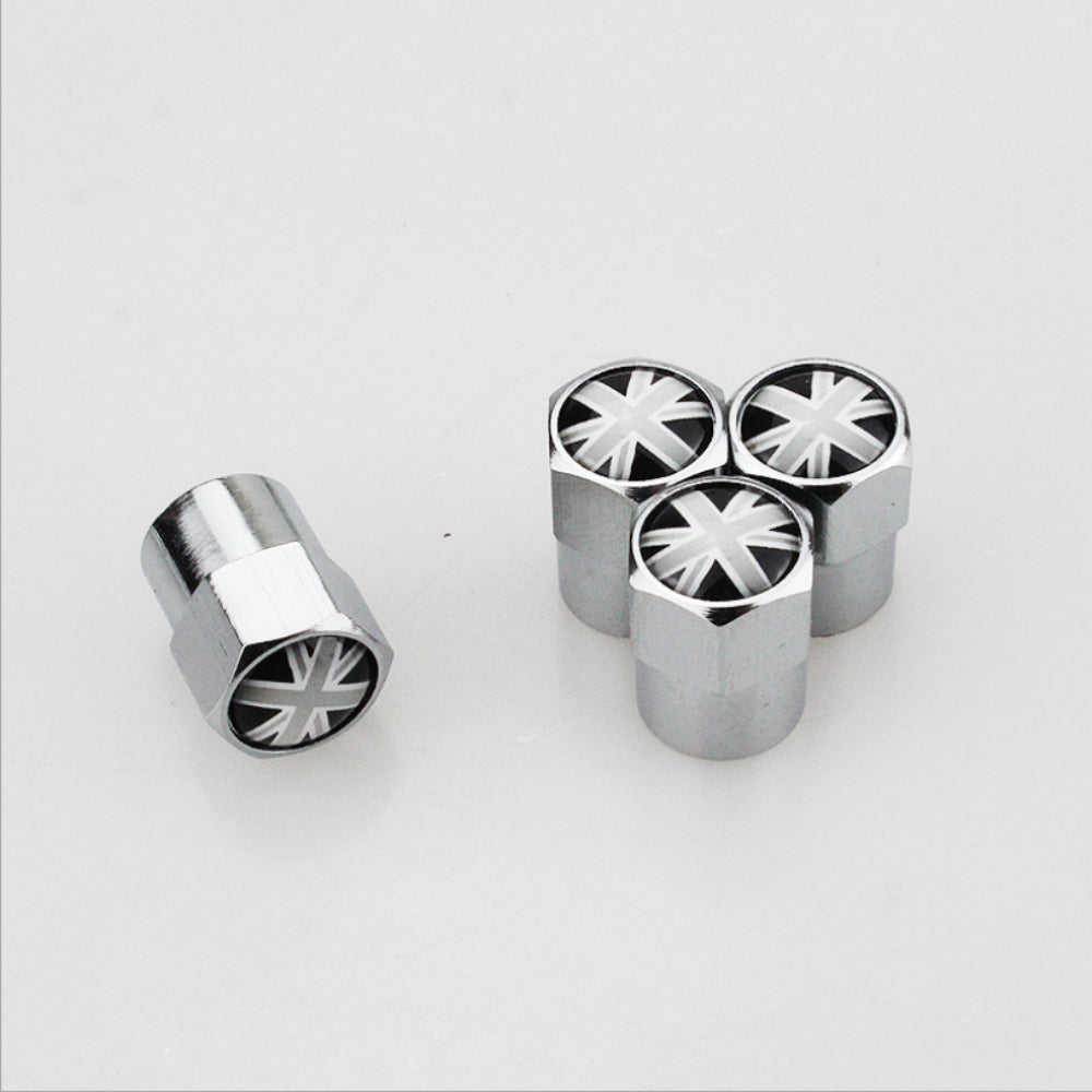 Wheel Tire Valve Caps Covers Logo Car Decoration Accessories for MINI Cooper 4 X Metal