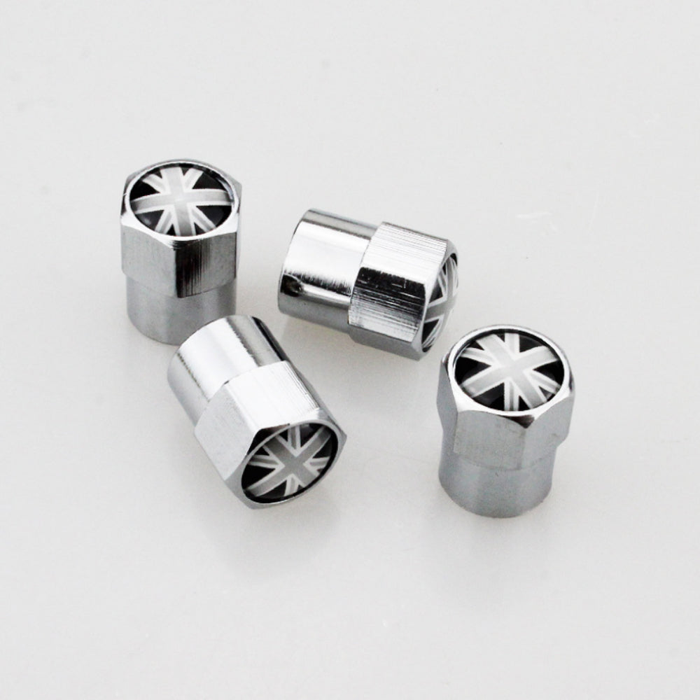 Wheel Tire Valve Caps Covers Logo Car Decoration Accessories for MINI Cooper 4 X Metal