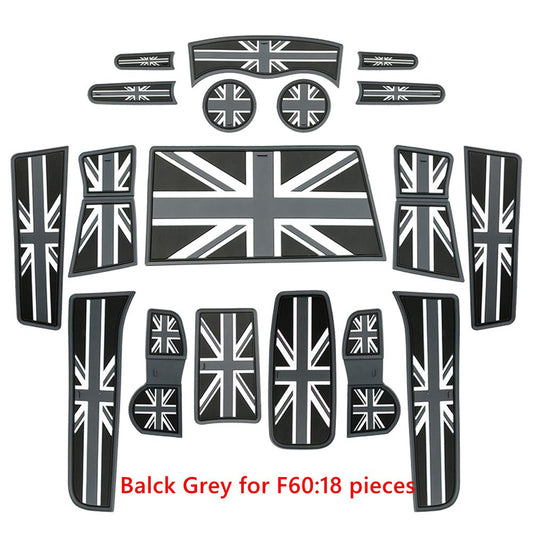 Water Coaster Door Groove Mat Decoration Countryman Anti-skid Storage Mat for MINI Cooper R56 R60 F56 F55 F54 F60