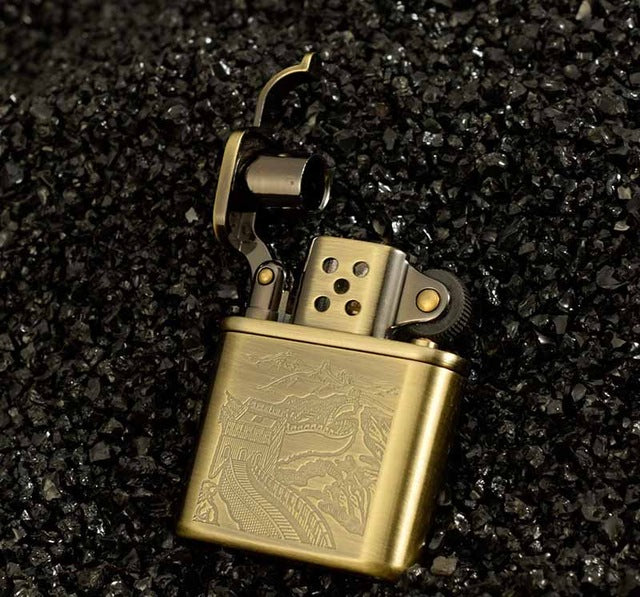 Copper Cigarette Lighter Gasoline Vintage Kerosene For Gas Lighter