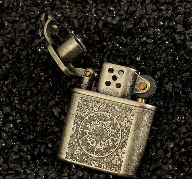 Copper Cigarette Lighter Gasoline Vintage Kerosene For Gas Lighter