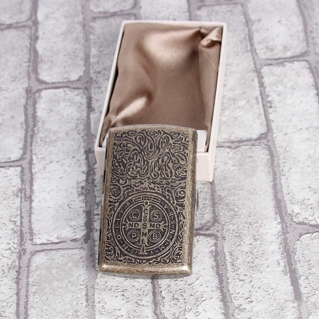 Cigarette Case with Gift Box Smoking Cigarette Box Tobacco Holder 12 Pcs