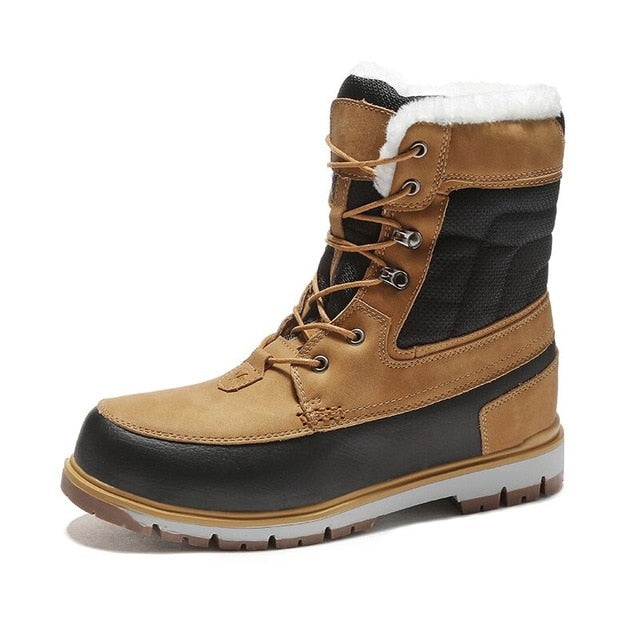 Winter Warm Plush Fur Snow Boots Men Ankle Boot Quality Casual