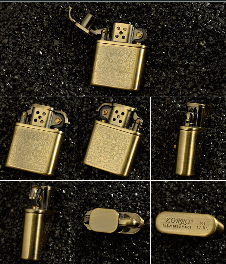Copper Cigarette Lighter Gasoline Vintage Kerosene For Gas Lighter