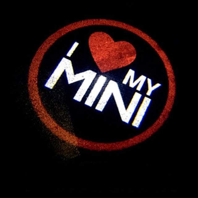 car door welcome light led mood projector auto logo for mini cooper