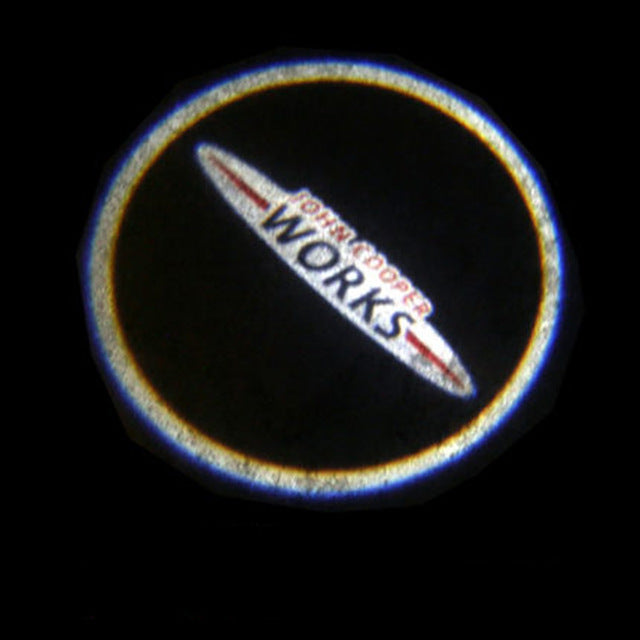 car door welcome light led mood projector auto logo for mini cooper