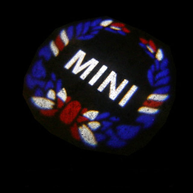 car door welcome light led mood projector auto logo for mini cooper