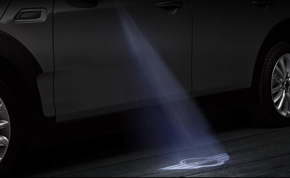 car door welcome light led mood projector auto logo for mini cooper