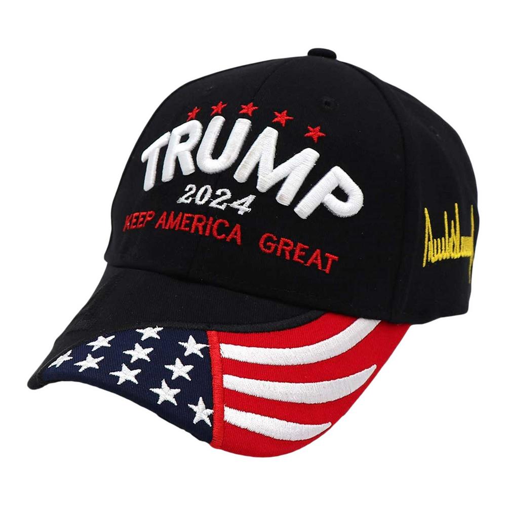 Donald Trump Hat 2024 Cap Keep America Great USA Embroidery Hat Adjustable Baseball Hat