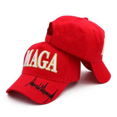 Donald Trump 2024 Cap USA Flag Baseball Caps MAGA Trump Signature Snapback President Hat 3D Embroidery