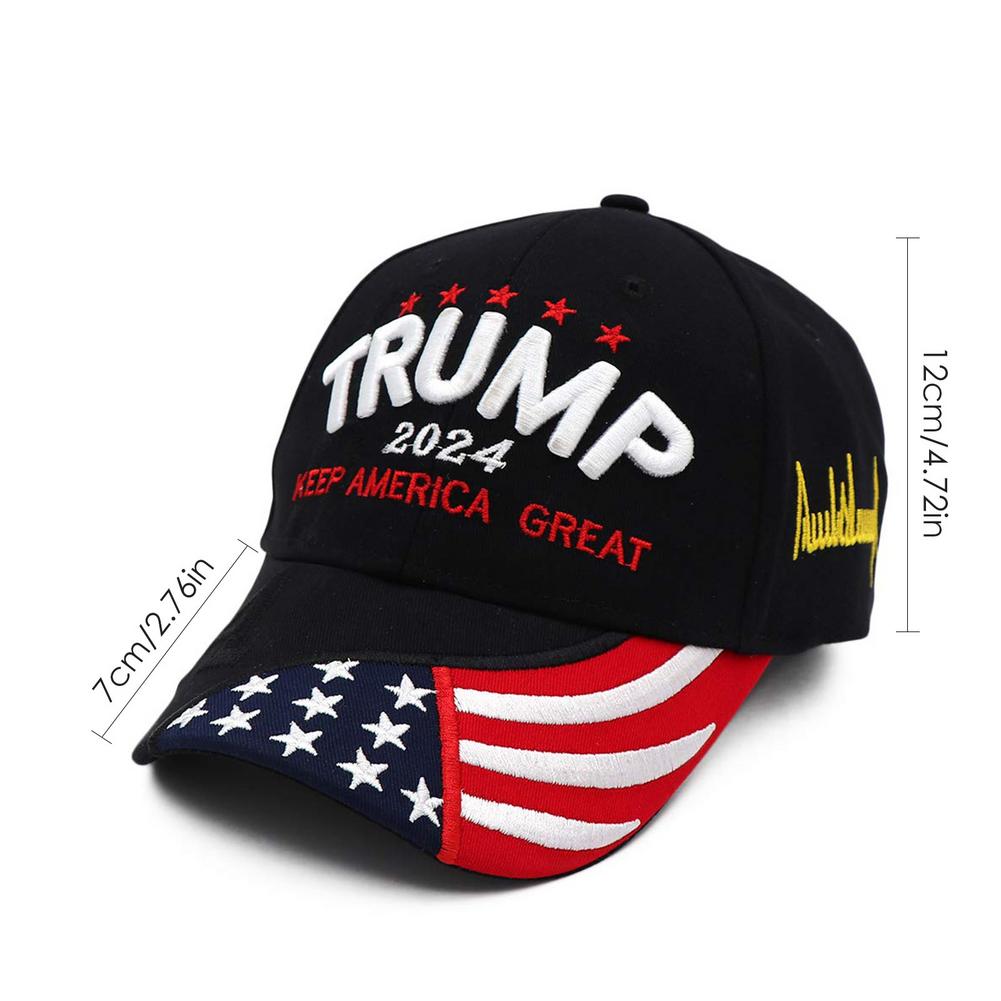 Donald Trump Hat 2024 Cap Keep America Great USA Embroidery Hat Adjustable Baseball Hat
