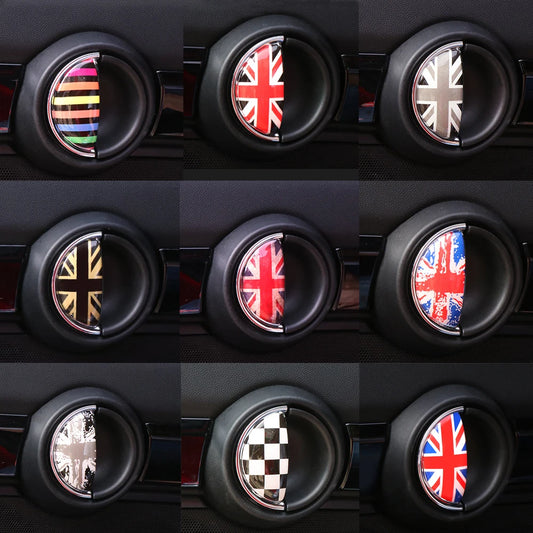 Car Door Handle Sticker Crystal Epoxy Car Interior Decoration Decal For MINI COOPER R56 R55 R60 R61 Countryman F55 F56 F60