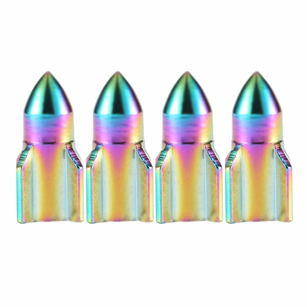 DSYCAR 4Pcs/Set Multicolor Car Moto Bike Tire Wheel Valve Cap Dust Cover Car Tire Valve Stem Caps Car Styling