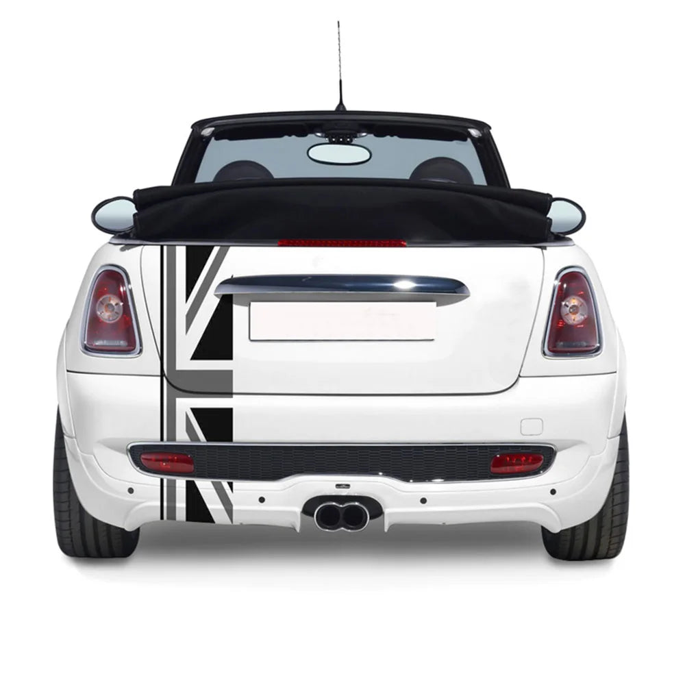 Car Rear Trunk Decor Decal Stickers Union Jack For Mini Cooper One JCW S Clubman F60 R60 R55 Countryman Car Styling Accessories