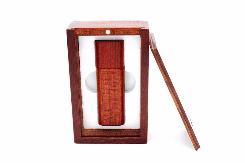 Wooden + Box USB FlashDrive Pen Driver Pendrive 4GB 16GB 32GB 64GB 128GB Memory Creativo Personal LOGO