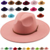 Fedora winter hat top concave-convex water drop 9.5cm brim male and female