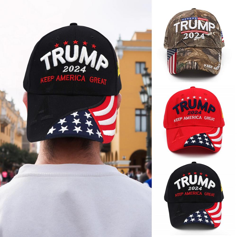 Donald Trump Hat 2024 Cap Keep America Great USA Embroidery Hat Adjustable Baseball Hat